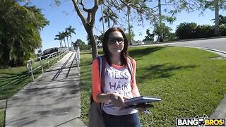 BangBus Kelsey Kage – Hot Nerd Fucks on the Bus