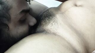 Step mom pussy lick and drink in home by step son , Indian step mom enjoy pussy lick with step son