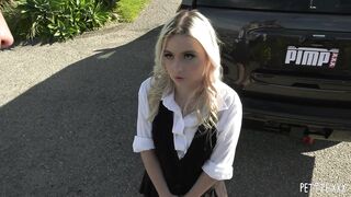 Aria Banks – Pint Sized Cock Pocket 8 – Petite Valet Almost Causes A Big Accident